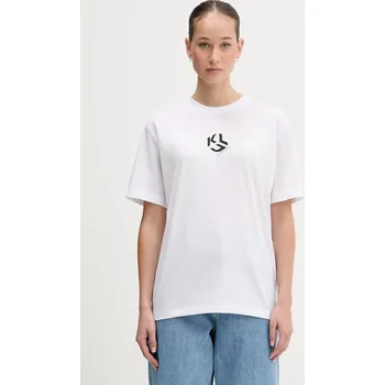 Pánské tričko Tričko Karl Lagerfeld Jeans B1W17086 bílá 00X, vel. L