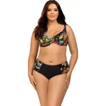 Dámské dvoudílné plavky Caitriona 3133/3 černé s květy - Lorin 48/100E