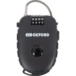 Svinovací lankový zámek Oxford Retractable Combination Lock černý
