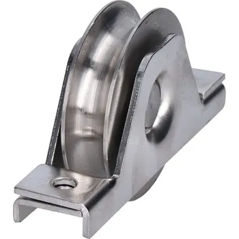 kolečko pro posuvnou bránu K58/16-U, nerez - nerezová kladka ø 58 mm pro bránu po kolejnici, k zapuštění do jeklu, profil U, nosnost 300 kg, nerez /AISI304