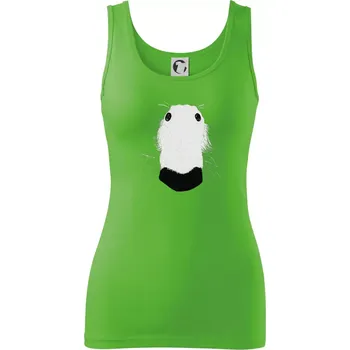 Dámské tričko Barzoj čumák (Moňas) - Dámské tílko - XL ( Apple Green )