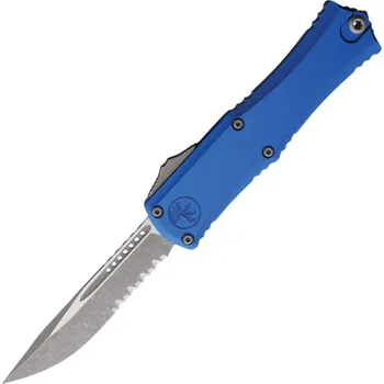 kapesní nůž Microtech HERA II MINI S/E APOCALYPTIC PART SERRATE BLUE 1703M-11APBL