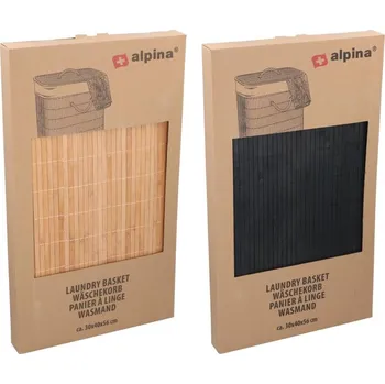 Koš na prádlo ALPINA Koš na prádlo bambus skládací přírodní 40x30x56cm ED-249795prir