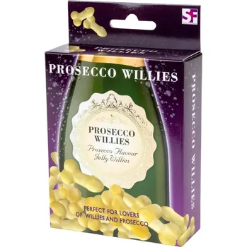 Bonbon Prosecco Willies - šumivé želé ve tvaru penisu s příchutí prosecca (120g)