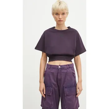 Pánské tričko Bavlněné tričko Alpha Industries Waisted, L, fialová, 49X