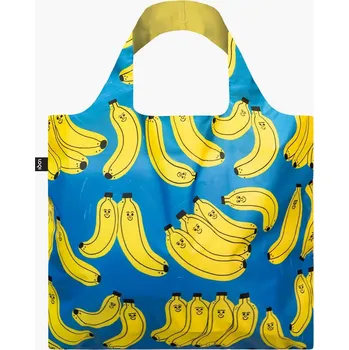 Nákupní taška Skládací nákupní taška LOQI TESS SMITH-ROBERTS Bad Bananas