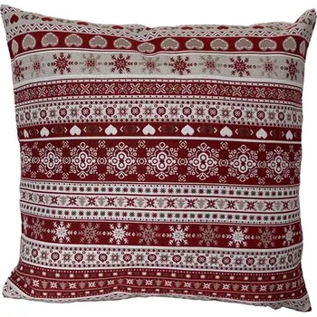 Dekorativní polštářek Polášek Povlak na polštářek se zimními motivy - Vánoční vločky | 40 x 40 cm