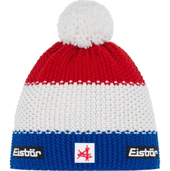 Čepice Eisbär Star Pompon MÜ SA - lapis/white/ketchup uni