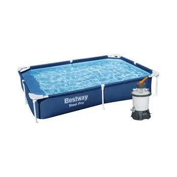 Bazén Bestway s konstrukcí 2,21 x 1,50 x 0,43m písková filtrace 2m3/hod