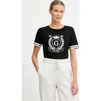 Dámské tričko Tričko Guess MURIEL dámské, černá barva, V5BI08 J1314 V5BI08.J1314 99X, vel. S