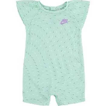 Dívčí kraťasy Nike Swooshfetti Romper Baby Girls Mint 18 Months