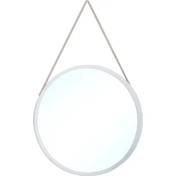 Zrcadlo Eltap Grace II kulaté zrcadlo se šňůrkou 60 cm bílé