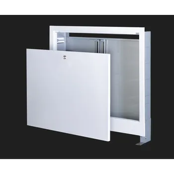 Šatní skříň WIGELL Podomítková skříň bílá PO7 - 1135 mm se zámkem