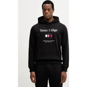 Pánské oblečení Mikina Tommy Hilfiger MW0MW42735 černá 99X, vel. S