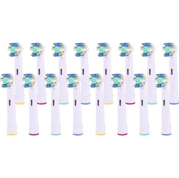 Náhradní hlavice k elektrickému kartáčku KOMA NK10 - Sada 16ks náhradních hlavic kompatibilních s kartáčky Braun Oral-B Floss Action EB25A