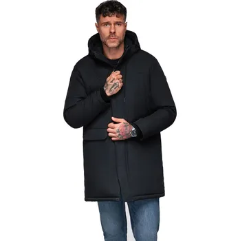 Dívčí bunda Pánská bunda s kapucí OMBRE-Jacket OM-JAPJ-0313 V-6 black Černá L