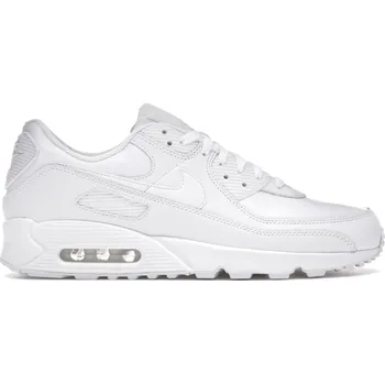 Pánské tenisky Nike Air Max 90 Leather Triple White Velikost: 47.5 CZ5594-100