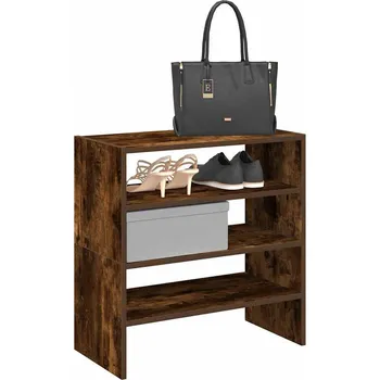 Botník vidaXL Stojany na boty 2 ks stohovatelné dub 60x30x30,5 cm [858868] Barva: kouřový dub