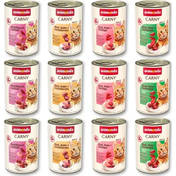 Krmivo pro kočku 12x400g Animonda Carny Adult - s hovězím & drůbežím