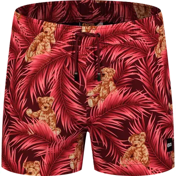 Růžové pánské koupací šortky RAINFOREST - XXXL