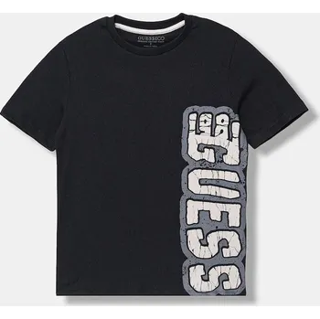 Dětské bavlněné tričko Guess L5BI18.I3Z14.9BYA černá 99X, vel. 147-157