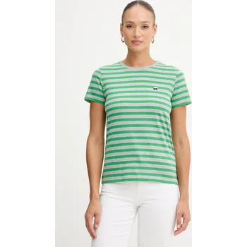 Bavlněné tričko Karl Lagerfeld IKON B1W17037 zelená 77X, vel. XL