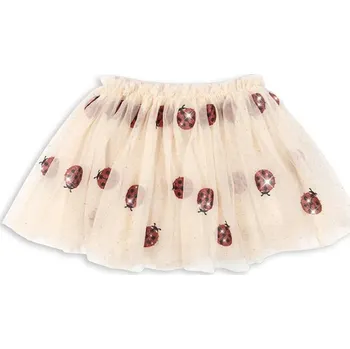 Dámská sukně Dětská sukně Konges Sløjd FAYETTE SKIRT KS102426 béžová 02X, vel. 134-140