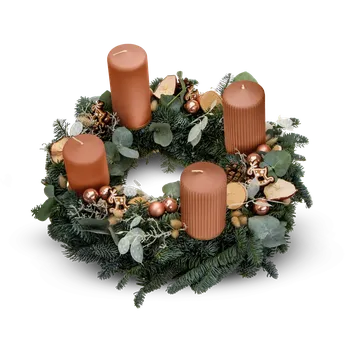 Věnec Belles Fleurs Luxury Nude adventní věnec Průměr 30 cm