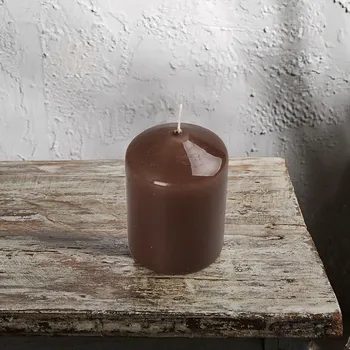 Svíčka Sloupová svíčka hnědá