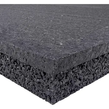 Rohožka Flomat Černá modulová podlahová guma (puzzle - střed) FLOMA Sandwich - 100 x 100 x 2,8 cm