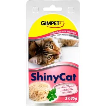 Krmivo pro kočku Gimpet ShinyCat kuře & krab 2x70g (8x)