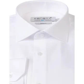 Pánská košile FERATT Pánská košile DON VITO II. SLIM bílá Velikost: M