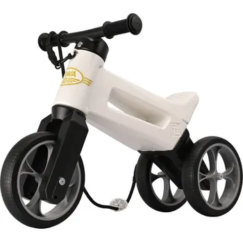 Odrážedlo Odrážedlo FUNNY WHEELS Rider SuperSport 2v1 JAWA bílá s popruhem a tichými koly