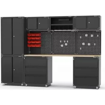 Autodoplněk ROOKS RMS SADA DÍLENSKÉHO NÁBYTKU ČERNÁ, 36 KUSŮ NA PALETĚ ROOKS OK-01.3212