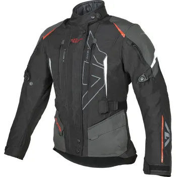 Moto oblečení Dámská bunda na motorku Ayrton Teressa II černo-šedo-fluo červená