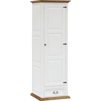 Komoda Skříň z masivu SWEET HOME SAV21B s policemi Barevné provedení: Bílá - dub tmavý vosk