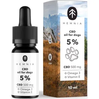 CBD Hemnia CBD olej pro psy 5 % 10 ml
