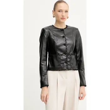 Pánská bunda Bunda Guess LEONTINE černá barva, přechodná, W5YL09 WF8P0 W5YL09.WF8P0 99X, vel. M