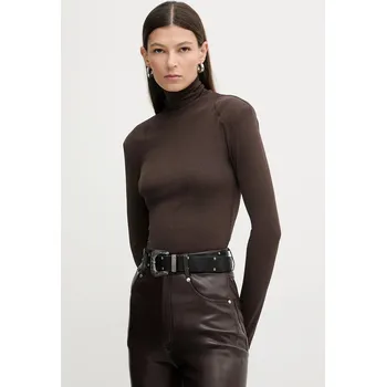 Dámská halenka Halenka Nanushka NW25FWTP20577 hnědá 89A, vel. L