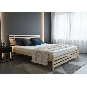 Postel Interier-Stejskal | Postel z masivu BERLIN - Rozměr postele 90x200, Barva Borovice lakovaná, Výběr roštu Bez roštu