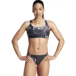 Dámské dvoudílné plavky IB7697 Černá s šedou - Adidas černá s šedou 34