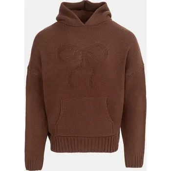 Dámská mikina Miso Bow Knit Hood Ld54 Brown 16 (XL)