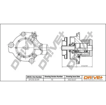 Chladič motoru Vodní čerpadlo, chlazení motoru DRIVE+ DP2310.10.019
