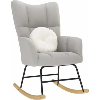 Křeslo Houpací křeslo vínové textil