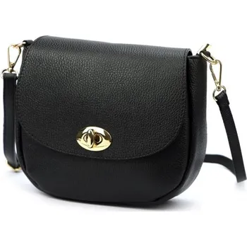 Kabelka Kožená kabelka Luka 26-040 DOLLARO - černá