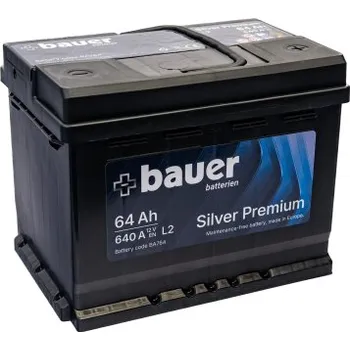 Autobaterie BAUER SILVER Premium 64Ah 12V 640A 242x175x190