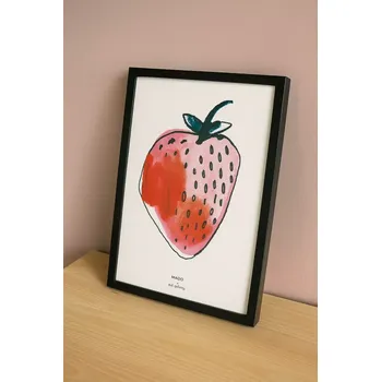 Plakát Plakát MADO Art Print Strawberry, 30 × 40 cm