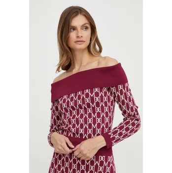 Dámský svetr Svetr Marciano by Guess dámský, vínová barva 3BGR25.5751Z 93X, vel. S