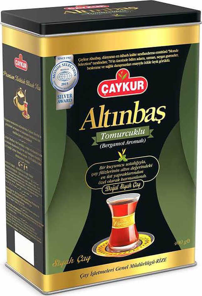 Caykur Altinbas Earl Grey Bergamot plechovka 400 g - Zbozi.cz