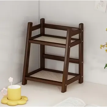 regál NoBi Police bambusová, tmavá, MIRA NEW 26x28x18 cm